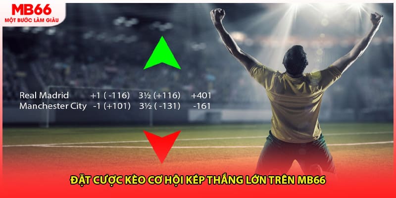 Đặt cược kèo cơ hội kép thắng lớn trên MB66