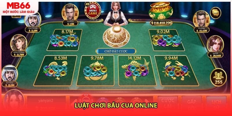 Luật chơi bầu cua online
