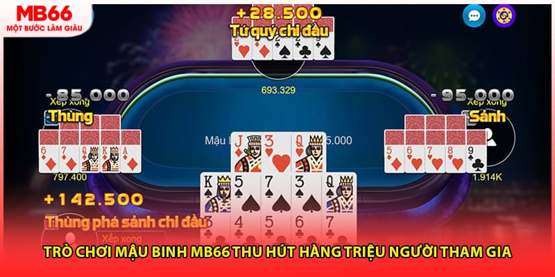 Trò chơi mậu binh MB66 thu hút hàng triệu người tham gia